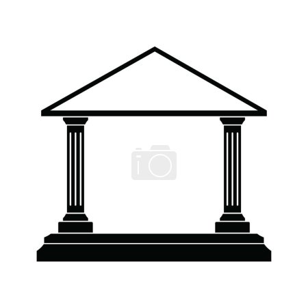 Photo for House Terrace icon vector illustration logo design - Royalty Free Image