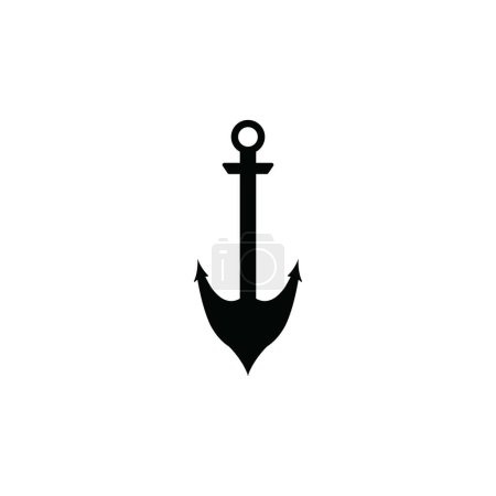 Illustration for Anchor icon vector illustration logo design - Royalty Free Image