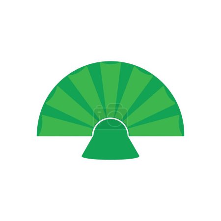 Hand Fan Symbol Vektor Vorlage Illustration Logo Design