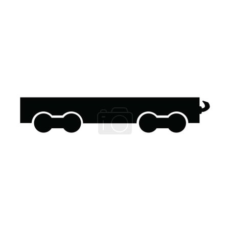 Goods trolley icon vector illustration logo design
