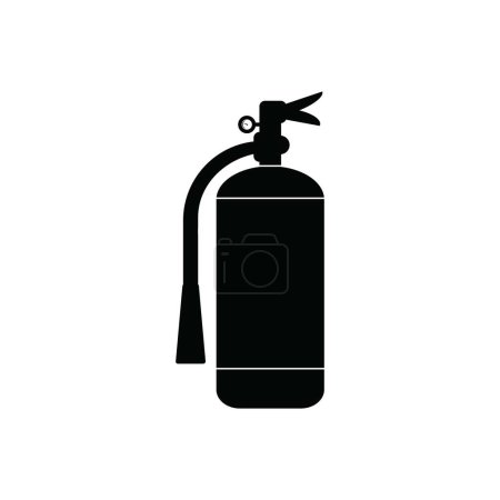 Icono de extinción de incendios vector ilustración logo diseño