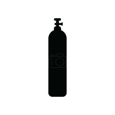 Oxygen tube icon vector illustration logo desain