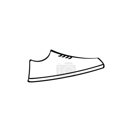 Ilustración de Icono del zapato vector ilustración logo diseño - Imagen libre de derechos