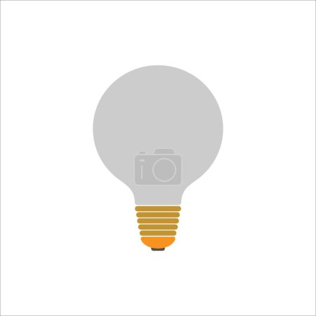 Photo for Bulb icon vector illustration logo desain - Royalty Free Image