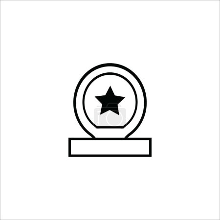 Logotipo en blanco icono vector ilustración logo diseño