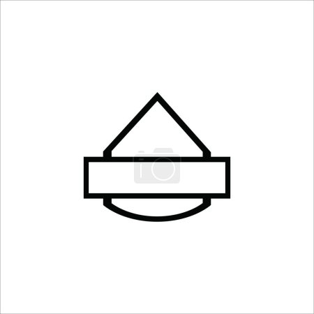 Logo vierge icône vectoriel illustration logo design