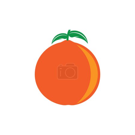Téléchargez les photos : Icône orange vecteur illustration logo design - en image libre de droit