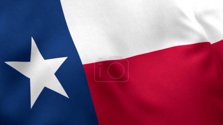 Photo for Texas State Flag, USA, American Flag, 3D Render, Close-up - Royalty Free Image