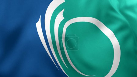 Photo for Ottawa City Flag, Ontario State, Canada, 3D Render, Close-up - Royalty Free Image
