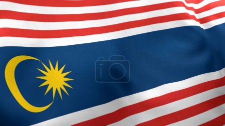 Foto de Kuala Lumpur Flag, Malaysia, 3D Render - Imagen libre de derechos