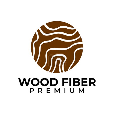 Ilustración de Abstract Wood Logo. Usable for Business Wooden - Imagen libre de derechos