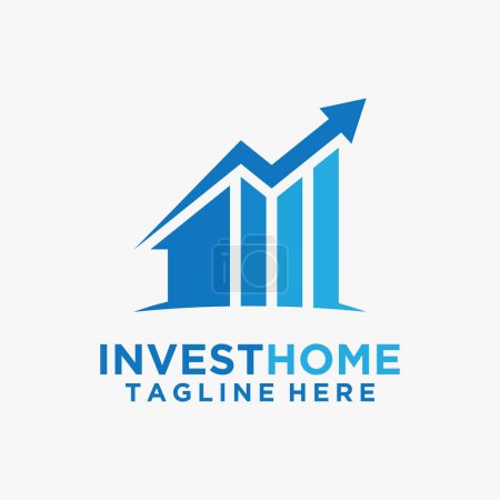 Ilustración de Home investment logo design - Imagen libre de derechos