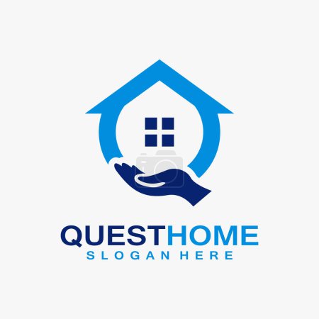Letter Q quest home logo design