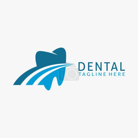 Diseño del logotipo del cuidado dental
