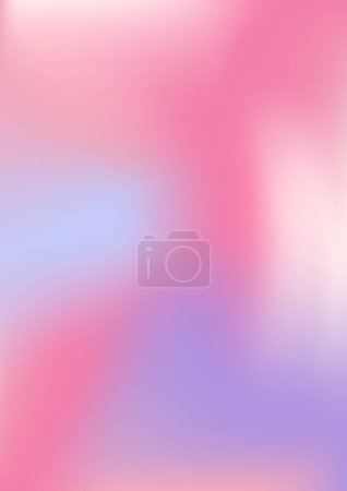 Illustration for Holographic gradient background. mesh gradient. Abstract fluid illustrations in y2k aesthetic. metal banner. rainbow flyer. template for brochure, banner, wallpaper, mobile screen. - Royalty Free Image