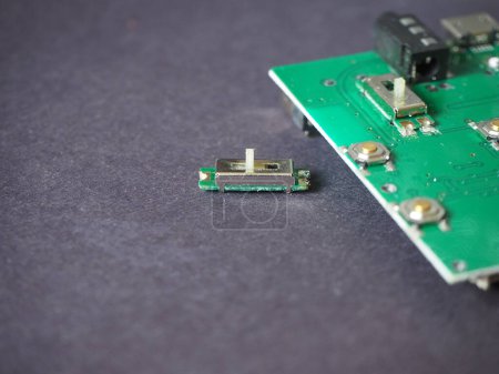 Photo for Smt type slider potentiometer for surface mount devices. Mini slide potentiometer. - Royalty Free Image
