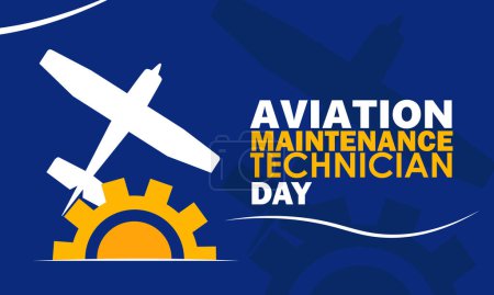 Illustration for BAviation Maintenance Technician Day. May 24. Holiday concept. Template for background, banner, card, poster - Royalty Free Image
