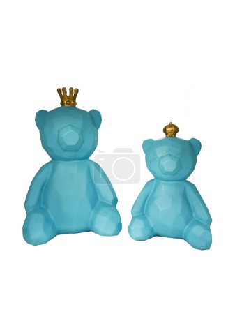 Photo for Bear figurines with crown. High quality photo - Royalty Free Image