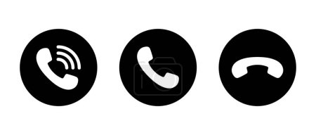 Phone, handset call icon in generic style