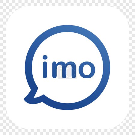 Illustration for Square Imo Logo Isolated on White Background - Royalty Free Image