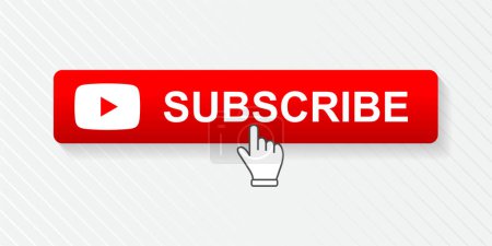 Youtube-Abonnement und Symbole