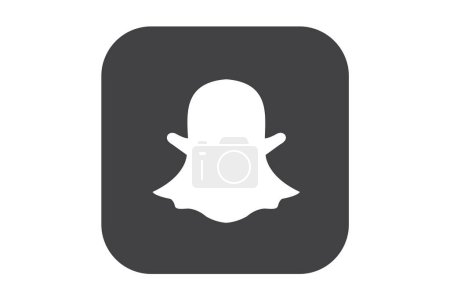Icône Snapchat, application de médias sociaux populaire.