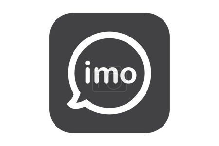 Illustration for Imo icon, popular social media application. - Royalty Free Image