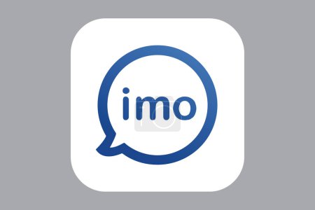 Illustration for Imo icon, popular social media application. - Royalty Free Image