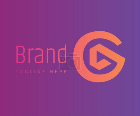 Ilustración de Letter G logo icon design template elements. Initial letter G with play button shape. Usable for Business and Technology Logos. - Imagen libre de derechos