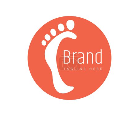 Ilustración de Pie icono del logotipo elementos de plantilla de diseño. Utilizable para el Branding y Logos de Negocios. - Imagen libre de derechos