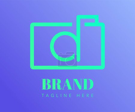 Elemente für das Design von Kamera-Logo-Symbolen. Verwendbar für Branding, Business- und Technologielogos.