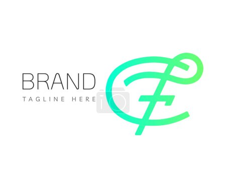 Lettre F logo icône conception des éléments de modèle. Utilisable pour les logos de marque et d'affaires.