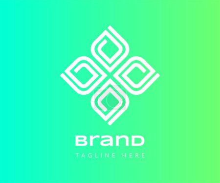 Letra D icono del logotipo elementos de plantilla de diseño. Utilizable para el Branding y Logos de Negocios.