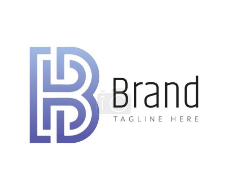 Buchstabe B Logo-Symbol-Design-Vorlagen-Elemente. Verwendbar für Branding und Business-Logos.