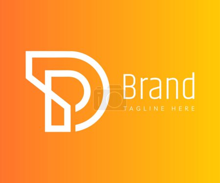 Buchstabe P Logo-Symbol-Design-Vorlagen Elemente. Verwendbar für Branding und Business-Logos.