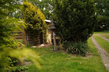 Photo for Garden background path foliage image. - Royalty Free Image