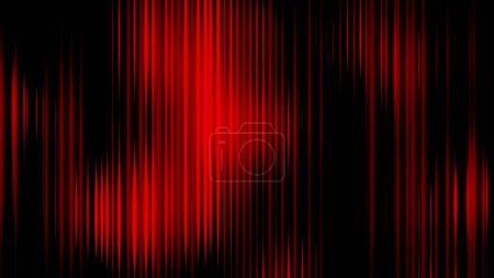 Photo for Abstract iridescent lines. Vertical red iridescent sticks, lines of bright shiny luminous. Business advertising backdrop. Science concept. For title, text, presentation. 3D animation. - Royalty Free Image