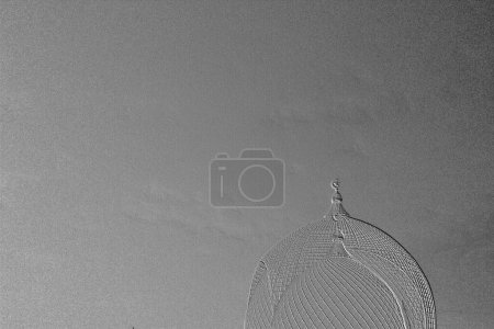 Photo for Illustrations the dome of the mosque with copy space for fill text, Ramadan and Islamic greeting concept - Royalty Free Image
