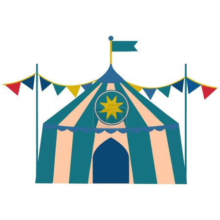 Illustration for Carnival tent vector illustration, editable vector eps file - Royalty Free Image
