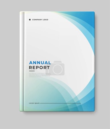 Ilustración de Plantilla de cubierta de informe anual empresarial - Imagen libre de derechos