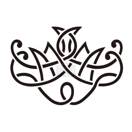 Illustration for Traditional Japanese family crest Hagoita vector dataFamily crest Hagoita - Royalty Free Image