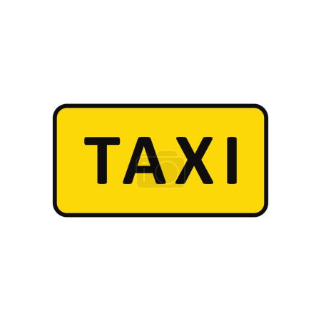 Ilustración de Taxi carta icono vector de diseño - Imagen libre de derechos