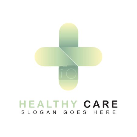 Illustration for Health Logo. Pharmacy Icon Modern, illustration vector. - Royalty Free Image