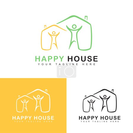 Illustration for House logo design template - Royalty Free Image