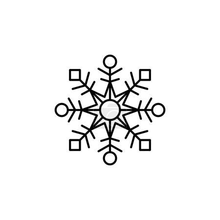 Foto de Vector de iconos de copo de nieve. Señal de nieve - Imagen libre de derechos