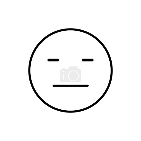 Illustration for Emot icon vector emotion face design - Royalty Free Image