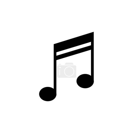 Illustration for Note music icon vector design - Royalty Free Image