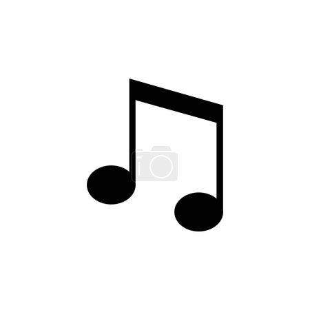 Illustration for Note music icon vector design - Royalty Free Image