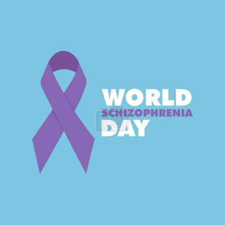Illustration for WORLD SCHIZOPHRENIA DAY DESIGN CAMPAIGN - Royalty Free Image