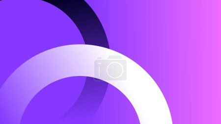 Illustration for Fading dark blue and white arches over light purple background - Royalty Free Image